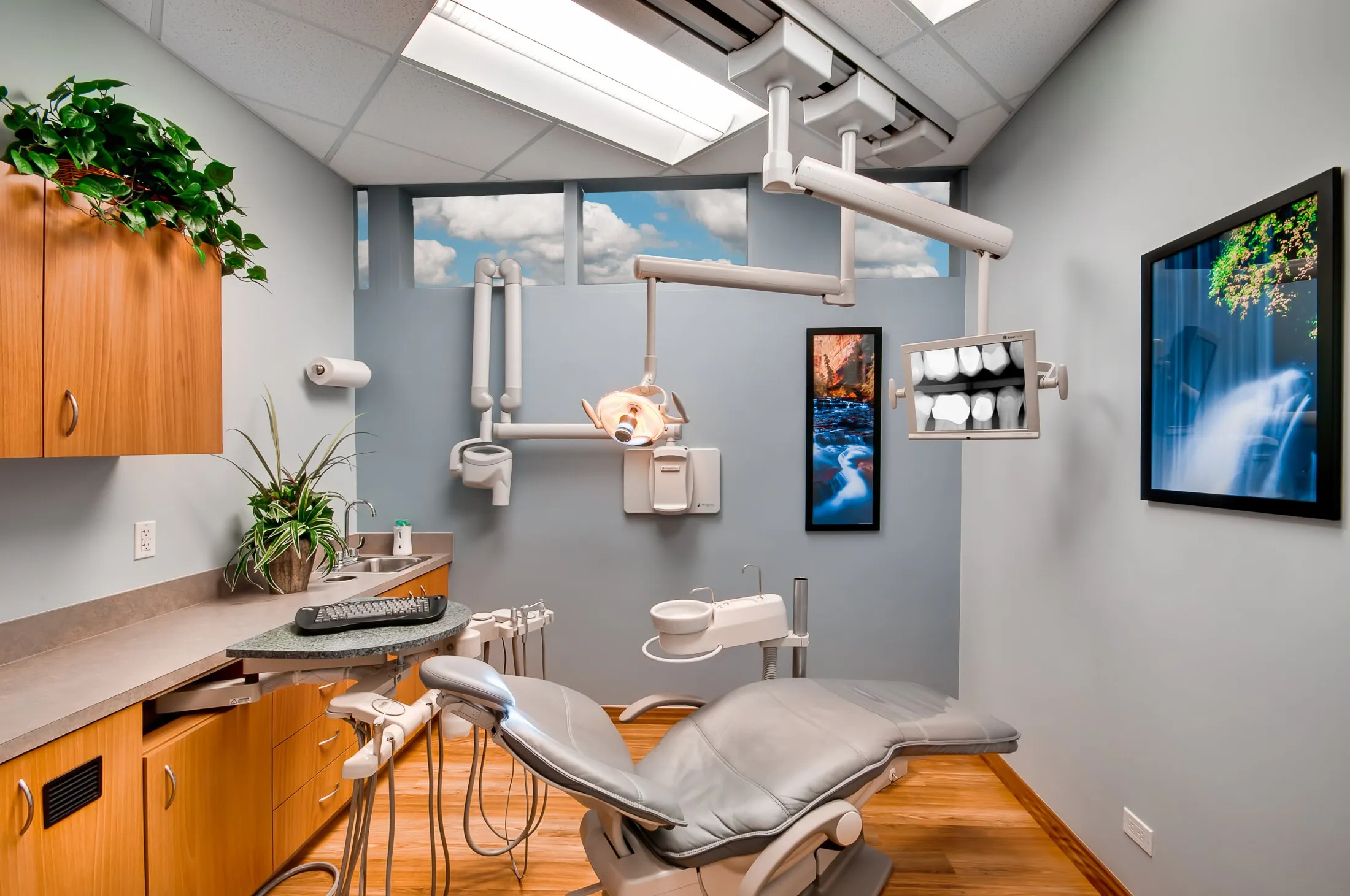Modern dental office interior at Homestead Dental